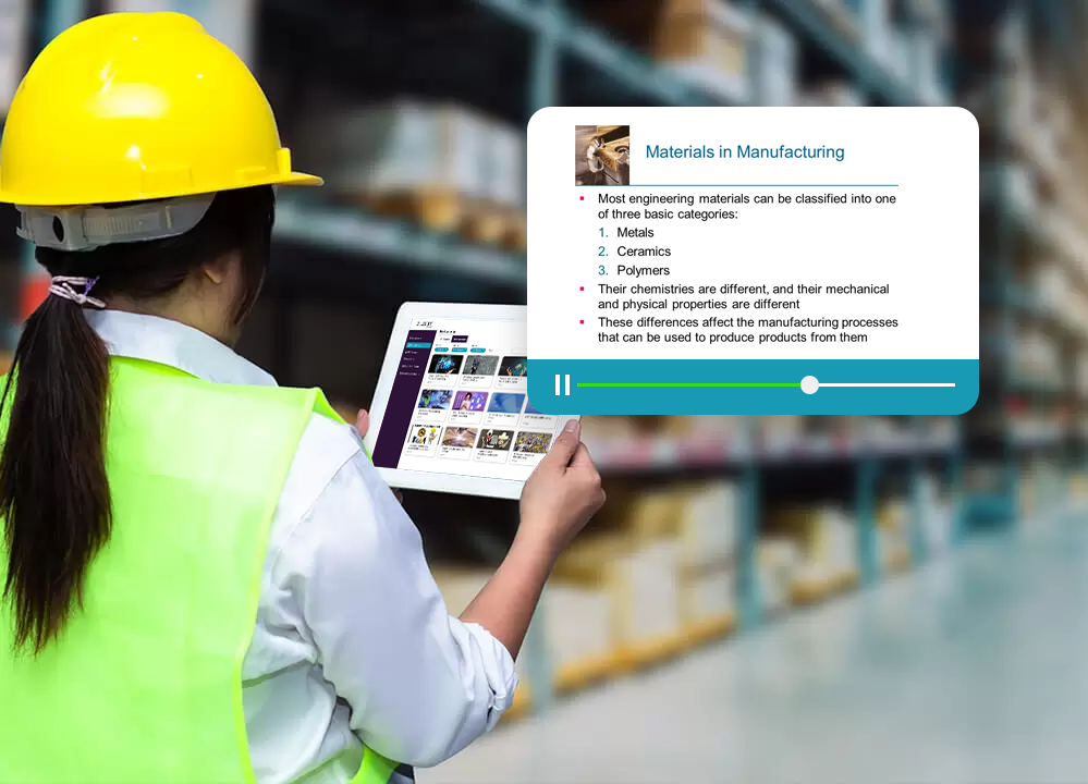 optimize your training processes with our LMS for Manufacturing